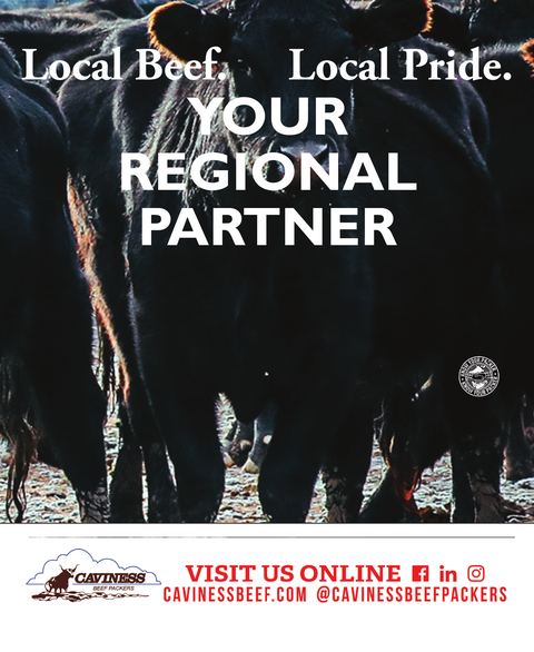 Caviness Beef Packers advertisement